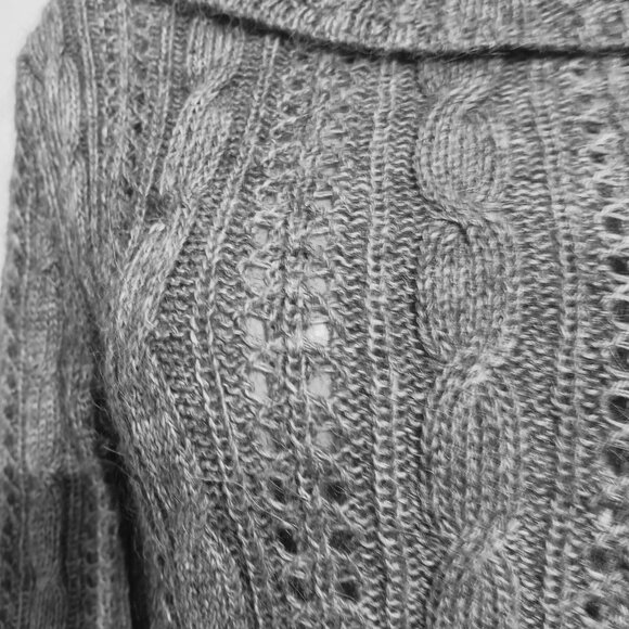 Tommy Hilfiger Grey Cowl Neck Sweater Size S/P - Picture 6 of 11